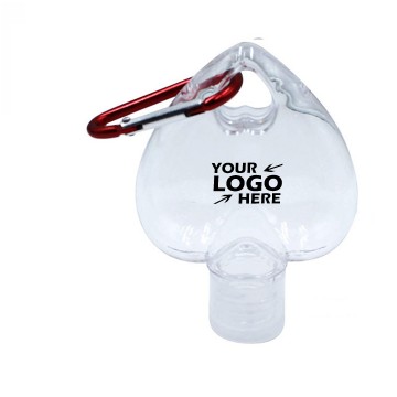 Clear Empty Refillable Bottle with Carabiner